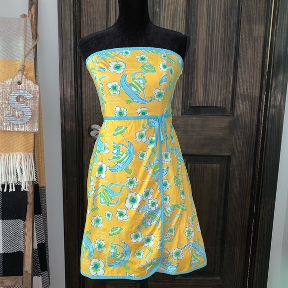 Lilly Pulitzer strapless dress - Picture 3 of 6